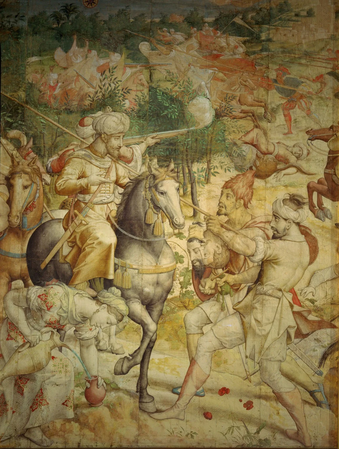 War of the Emperor Charles V against Tunis (1535): Turks from La Goletta, detail