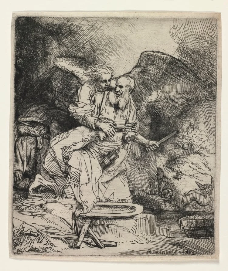 Abraham's Sacrifice, detail