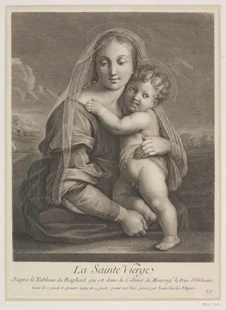 La Sainte Vierge, by Jean Charles Flipart, 1750