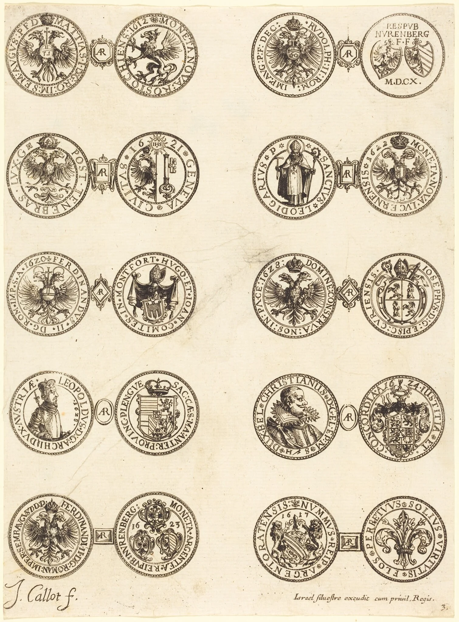 Coins [plate 3], detail