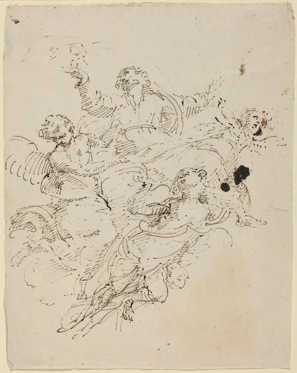The Ascension of the Virgin, by Donato Creti, ink, 1710