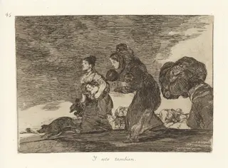 Y esto tambien (And This Too), by Francisco de Goya, ink