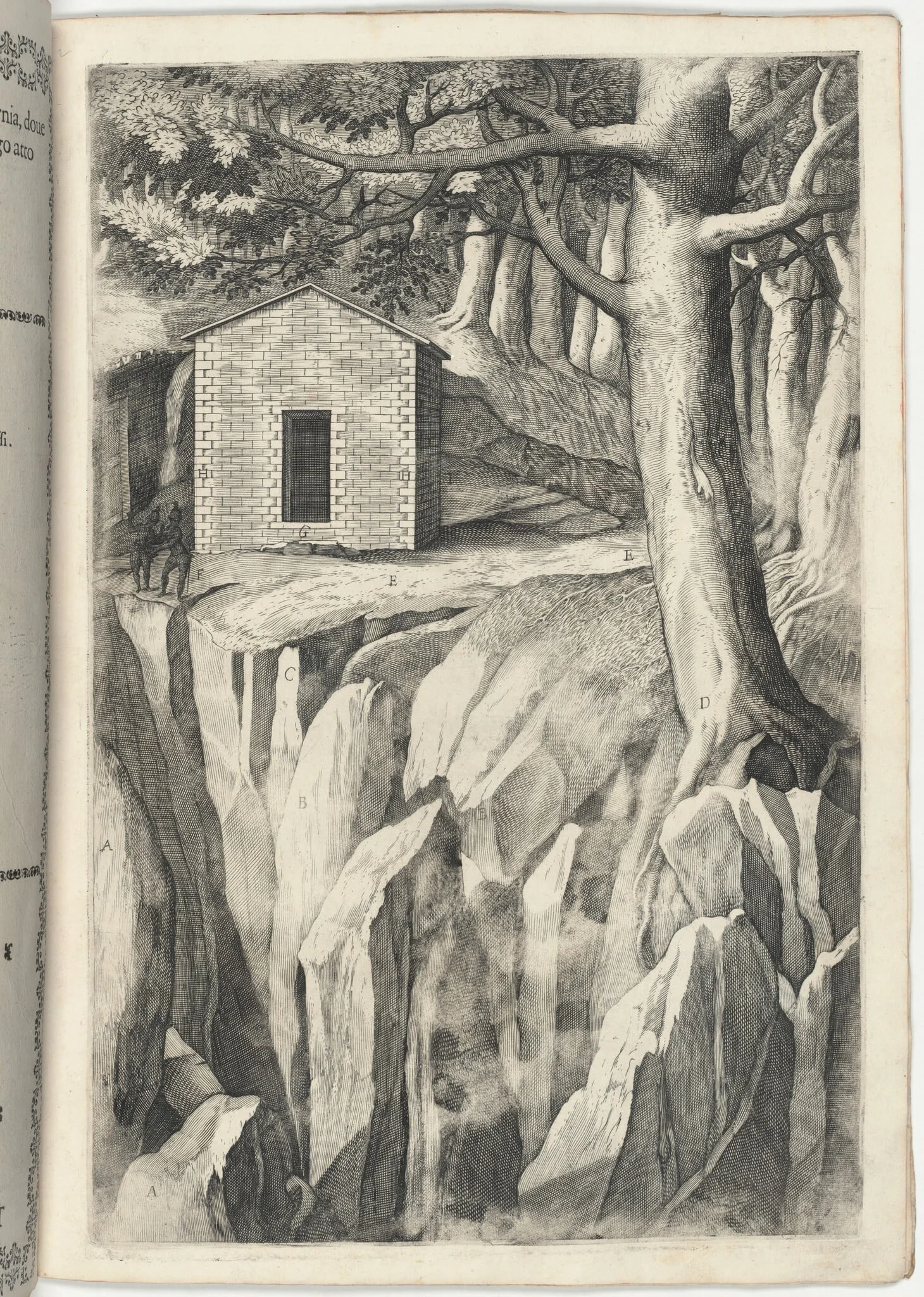 Monastic Cell of the Blessed John of La Verna (Cella del beato Giovanni della Verna) [plate T], detail