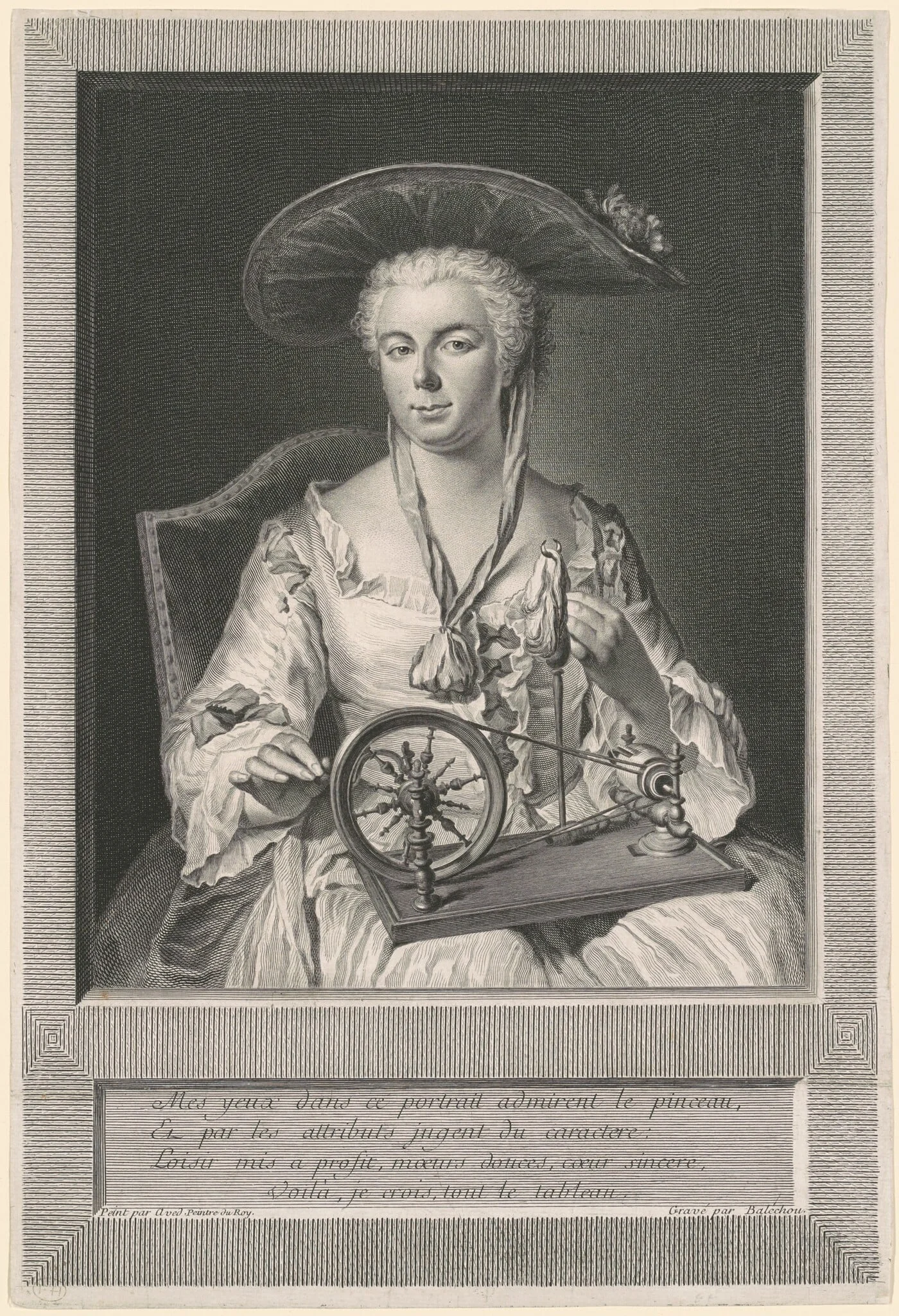 Madame Arlon Spinning Silk, detail