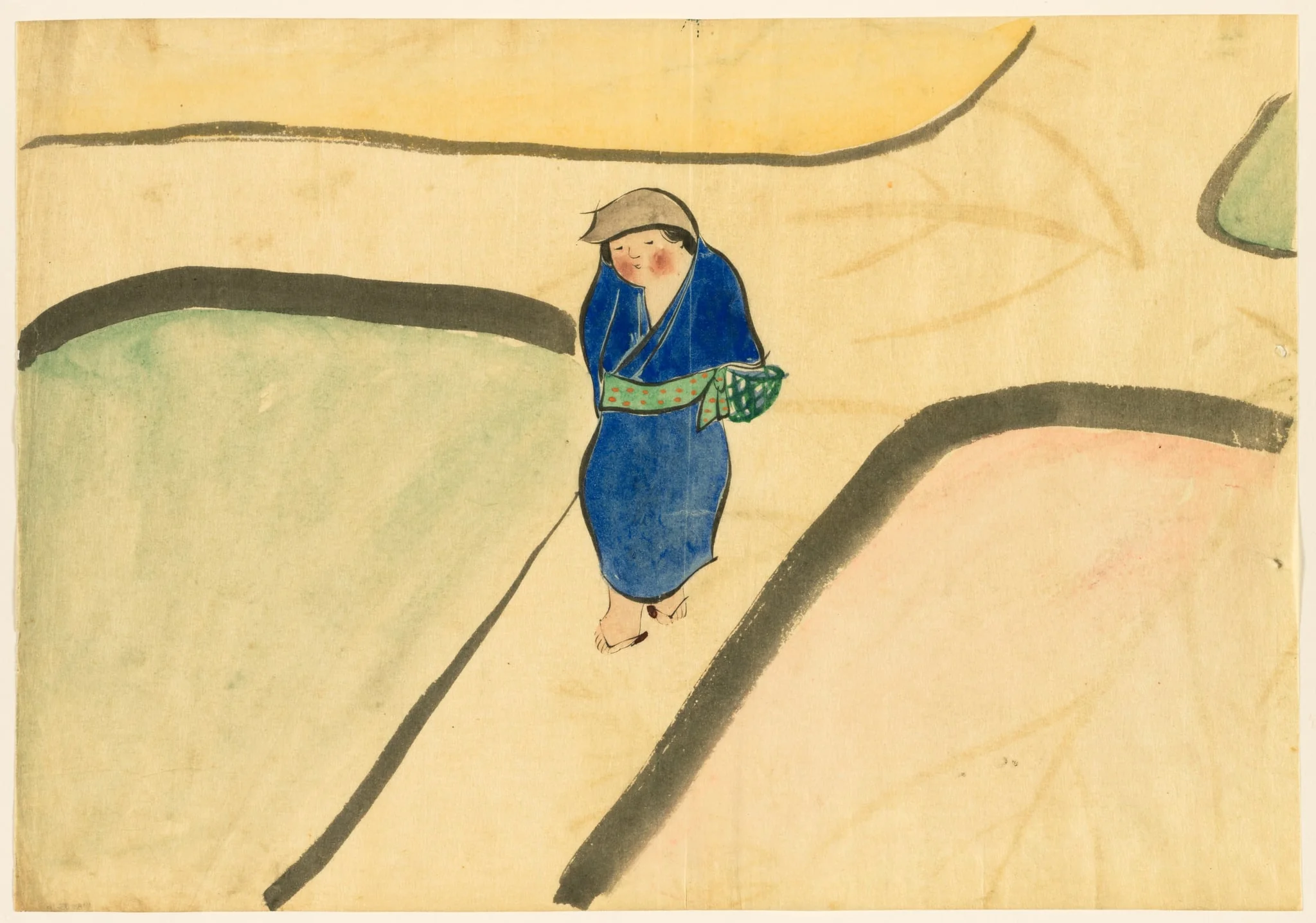 Flowers of a Hundred Worlds (Momoyogusa): Spring Field (Haru no tanomo), detail