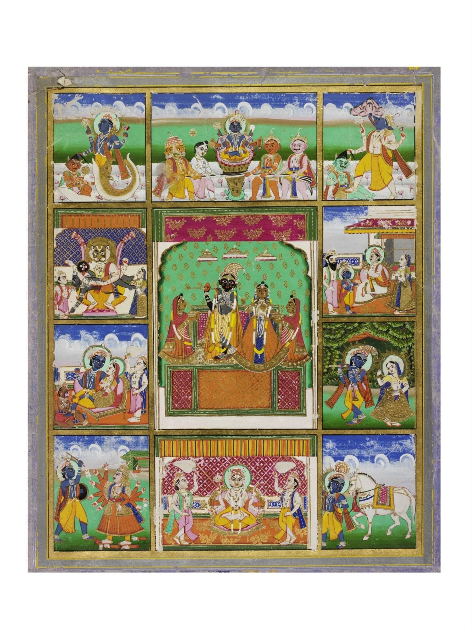 Vishnu, detail