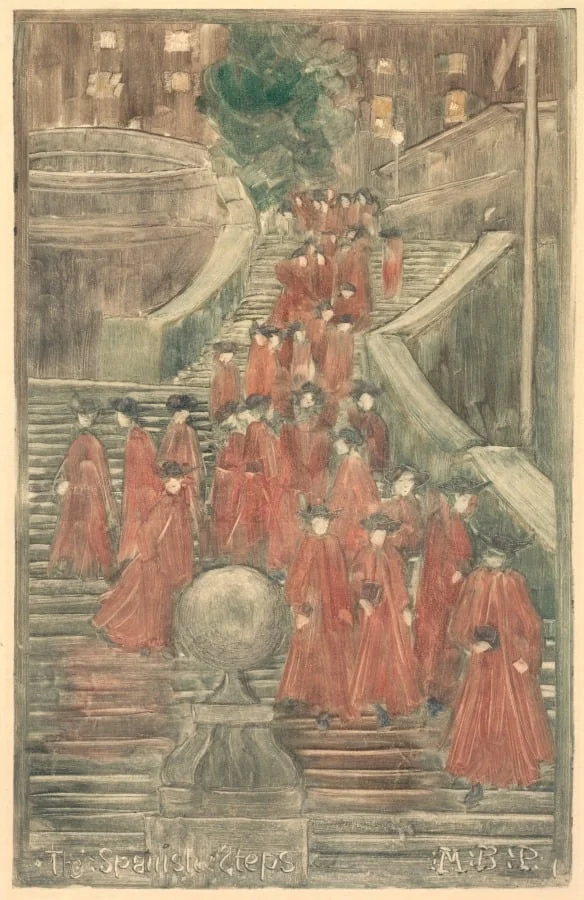 The Spanish Steps, detail