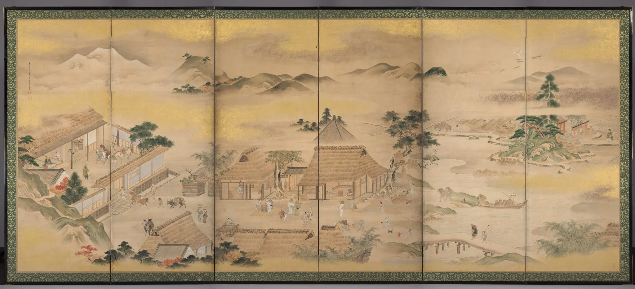 Spring and Autumn Farming (Autumn), detail