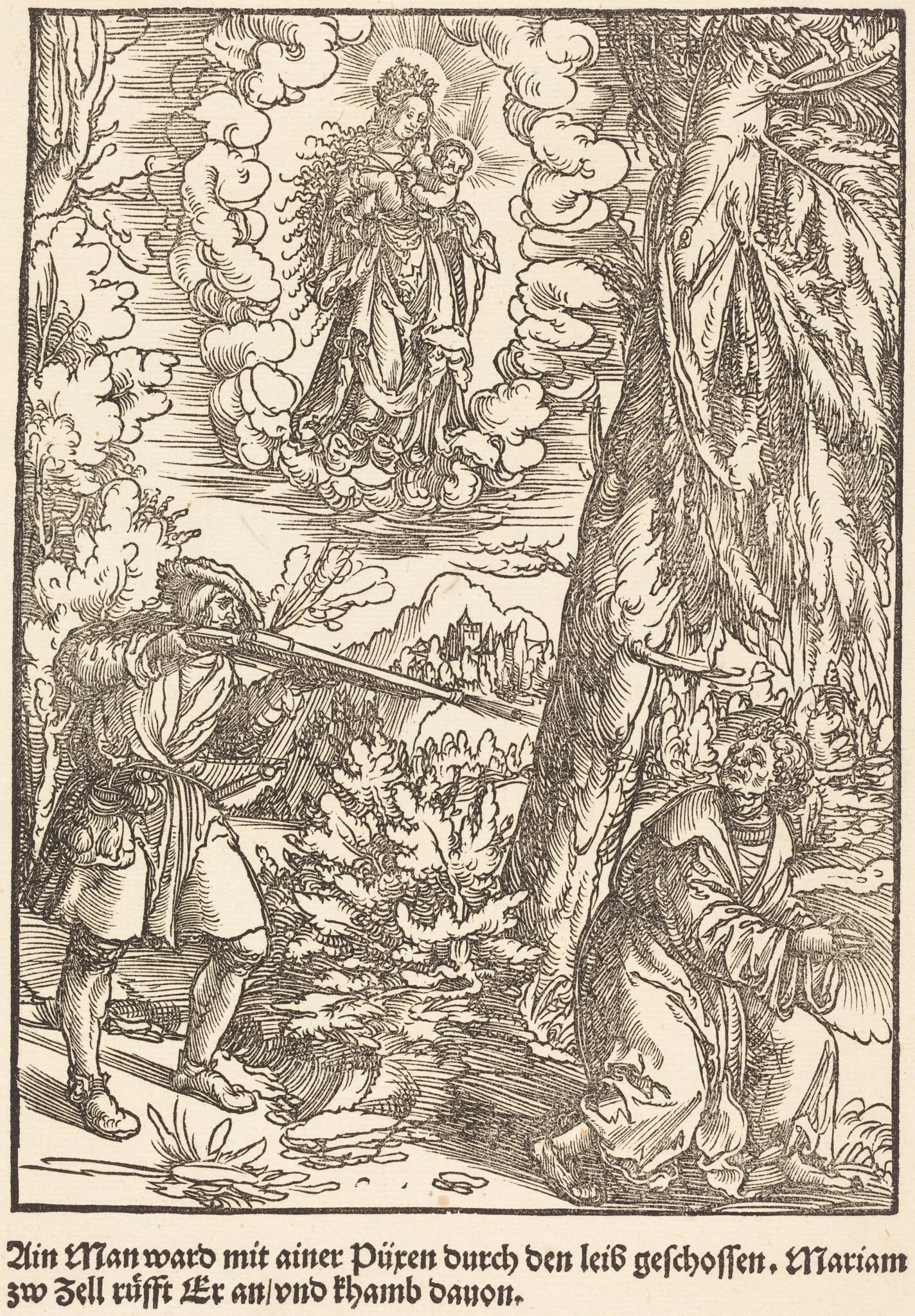 Ain Man ward mit ainer Puren ..., detail
