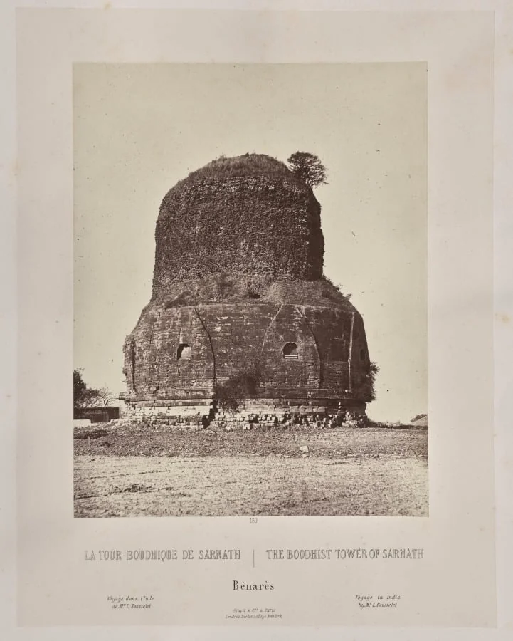 The Boodhist Tower of Sarnath, Bénarès, detail