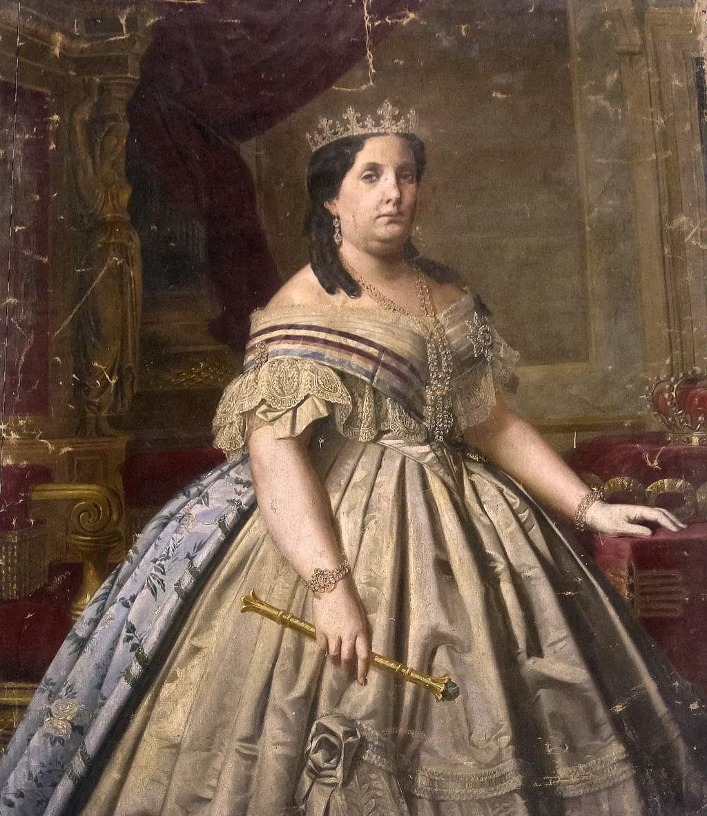 Isabel II reina de España, by Luis de Madrazo, oil, 1860