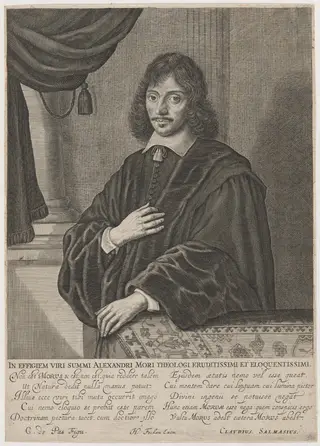 Alexander Morus, by Crispijn van de Passe II, ink, 1634