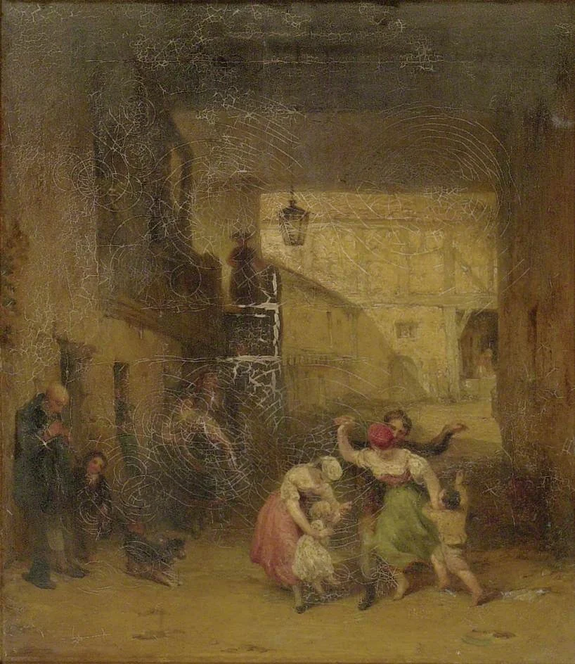 Wollenberg: Entrance to a Courtyard, detail