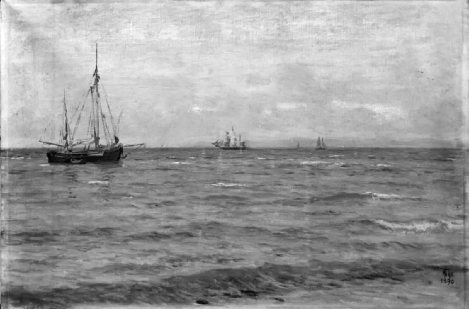 Sommerdag ved Hornbæk Strand, detail