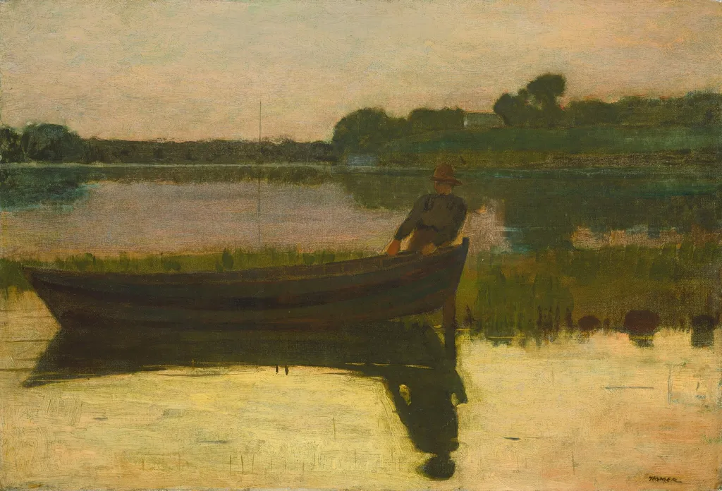 Sunset, by Winslow Homer, oil, 1875