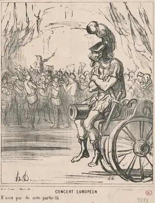 Concert européen, by Honoré Daumier, ink, 1867