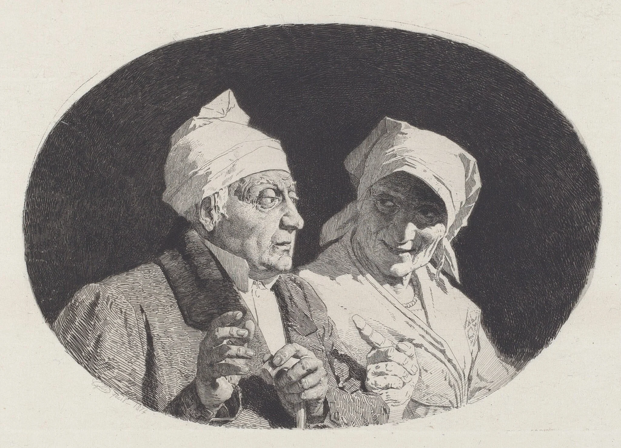Un rimprovero [A Reprimand], detail