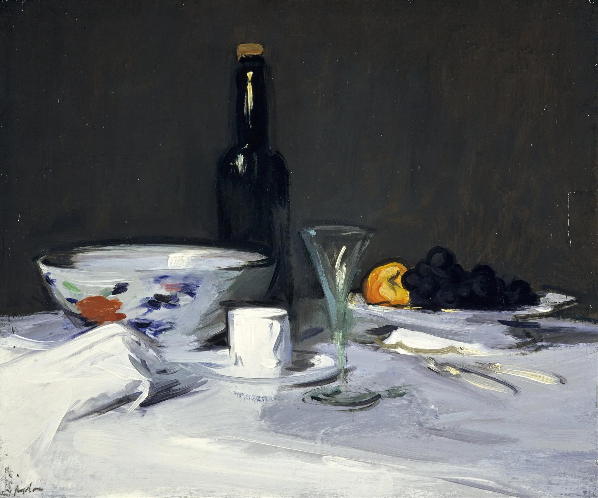 The Black Bottle, detail