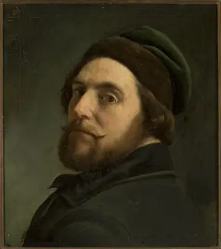 Male portrait, by Artur Grottger, oil, 1862