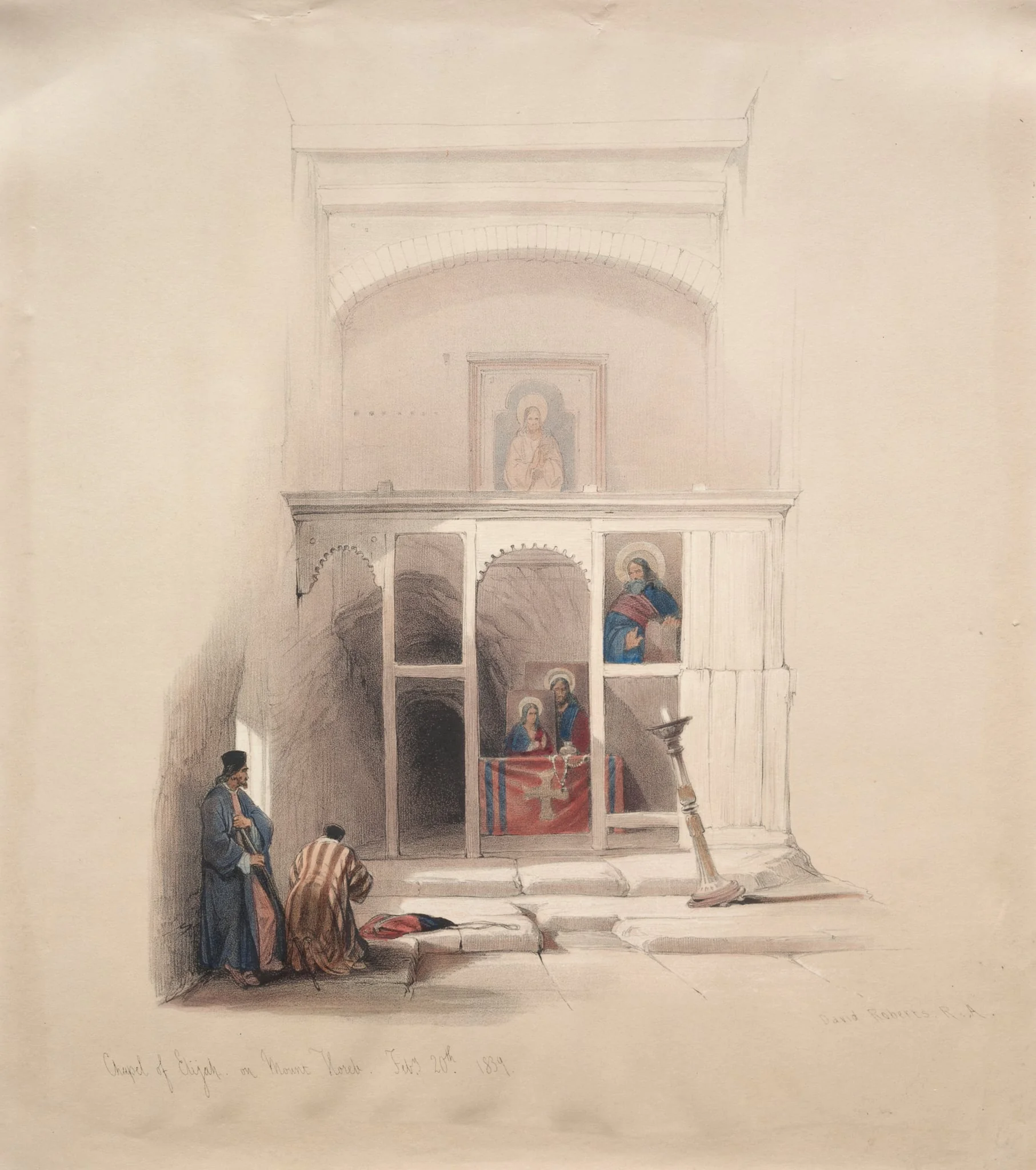 Chapel of Elijah on Mount Horeb, detail