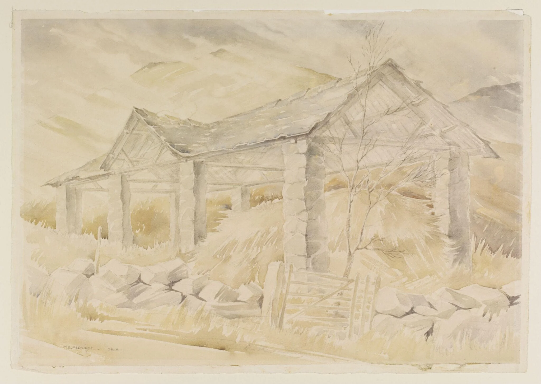 Barn at Bala, Merionethshire, detail