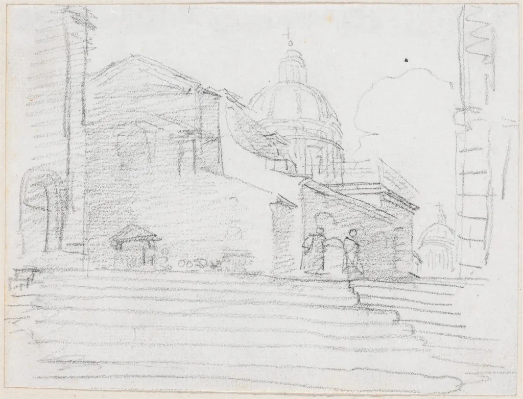 S. Rocco, by Hubert Robert, chalk, 1760