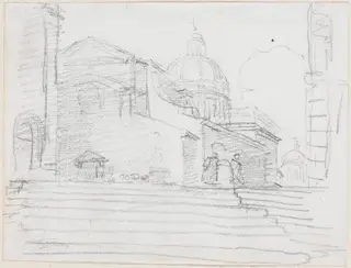 S. Rocco, by Hubert Robert, chalk, 1760