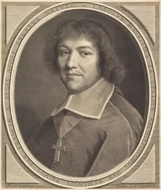 Charles-Maurice Le Tellier, by Robert Nanteuil, ink, 1672