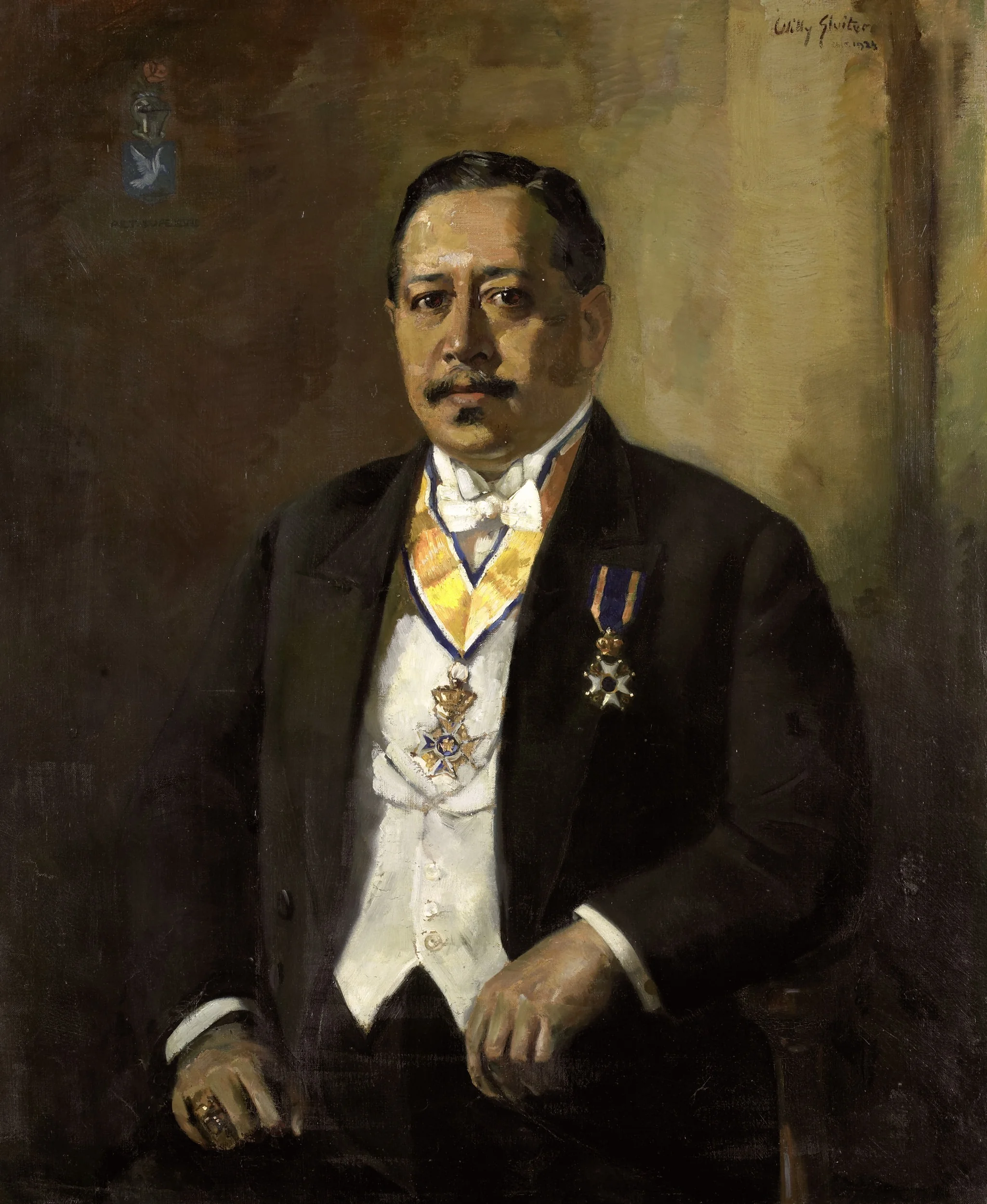 Willem Martinus Godfried Schumann (1877-1952). Voorzitter van de volksraad (1919-1925), detail