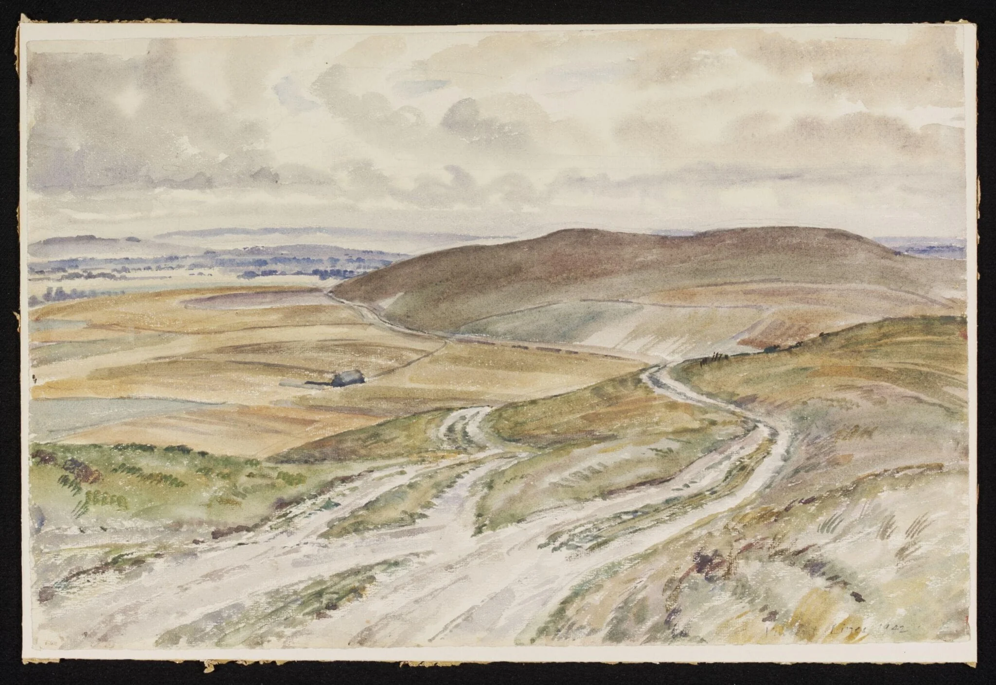 View from the Wansdyke in Stanton St. Bernard, detail