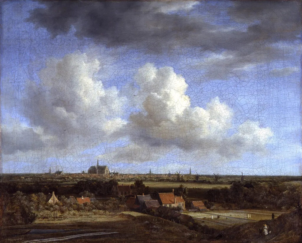 View of Haarlem from the Northwest, by Jacob van Ruisdael, oil, 1668