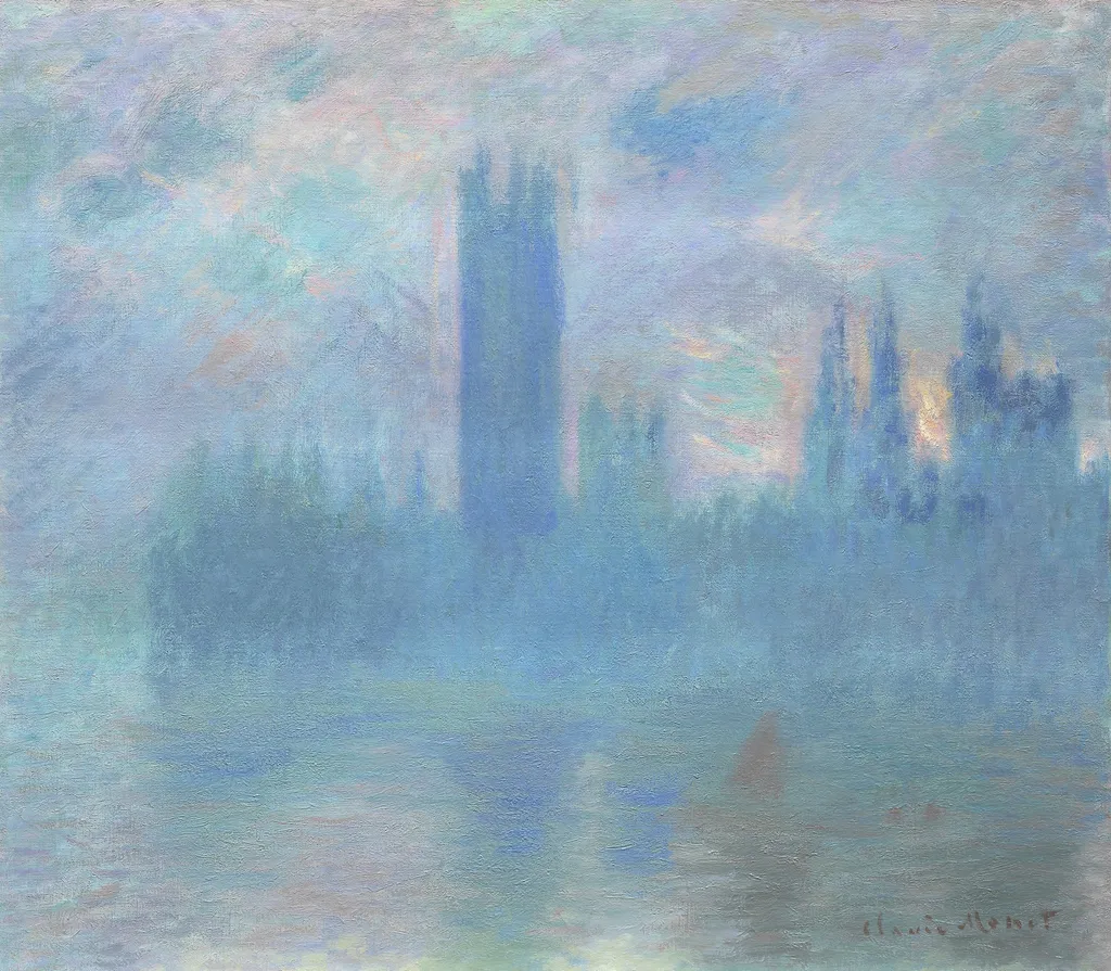 Houses of Parliament, London, by Claude Monet, oil, 1900