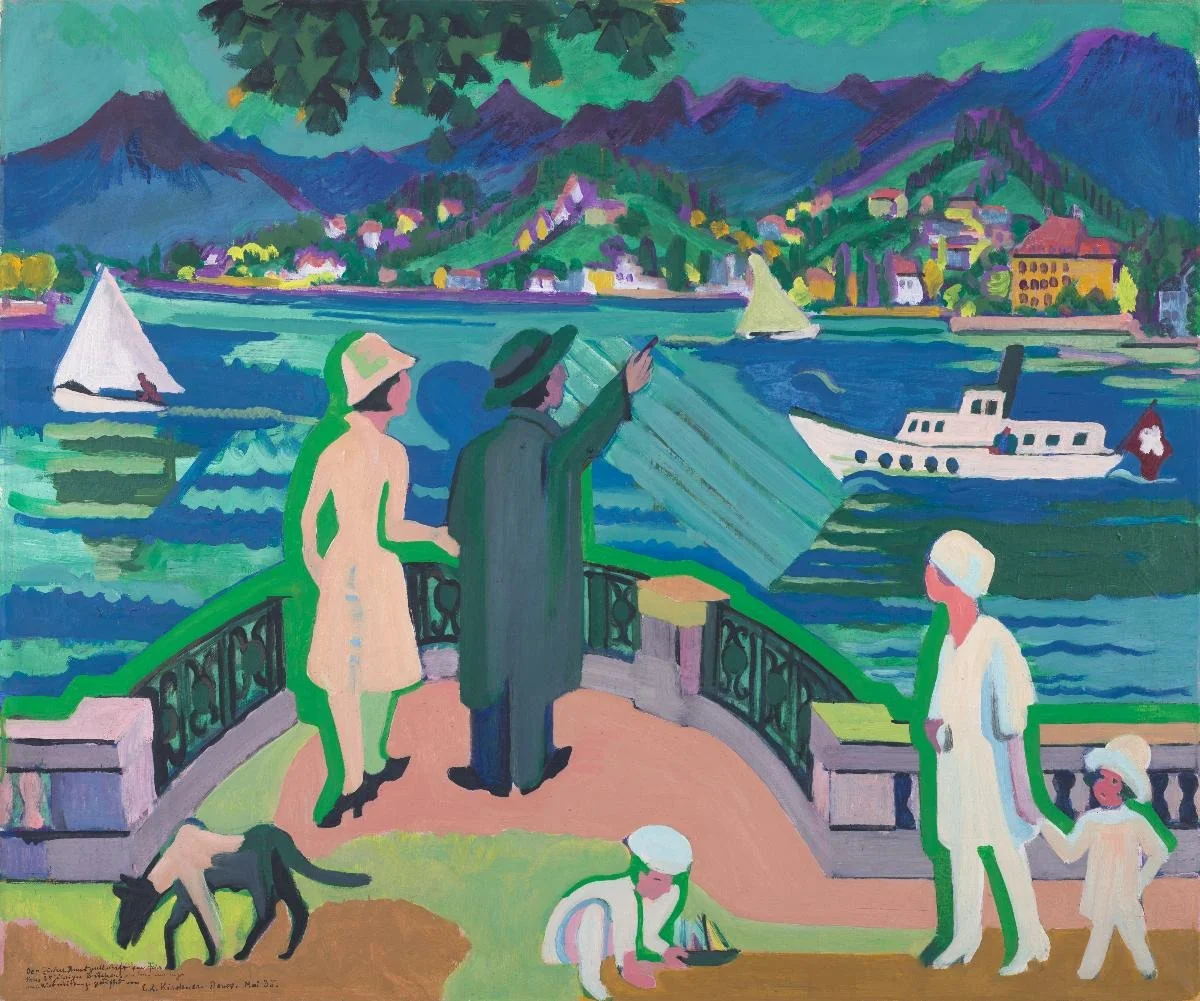 Sonntag am Zürichsee, detail