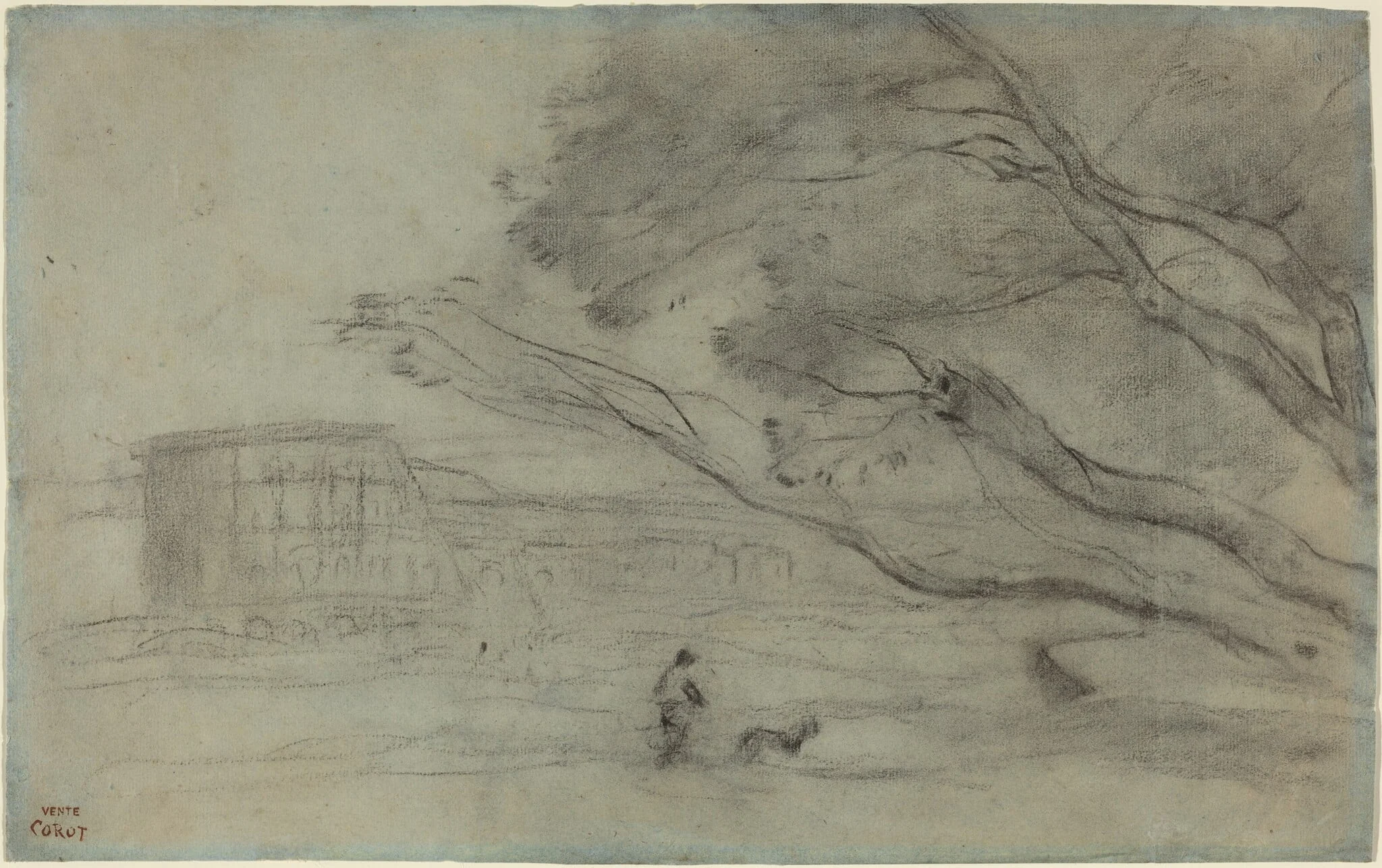 Souvenir: Roman Landscape with the Colosseum, detail