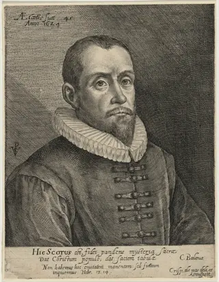 Thomas Scott, by Crispijn van de Passe I, ink, 1624