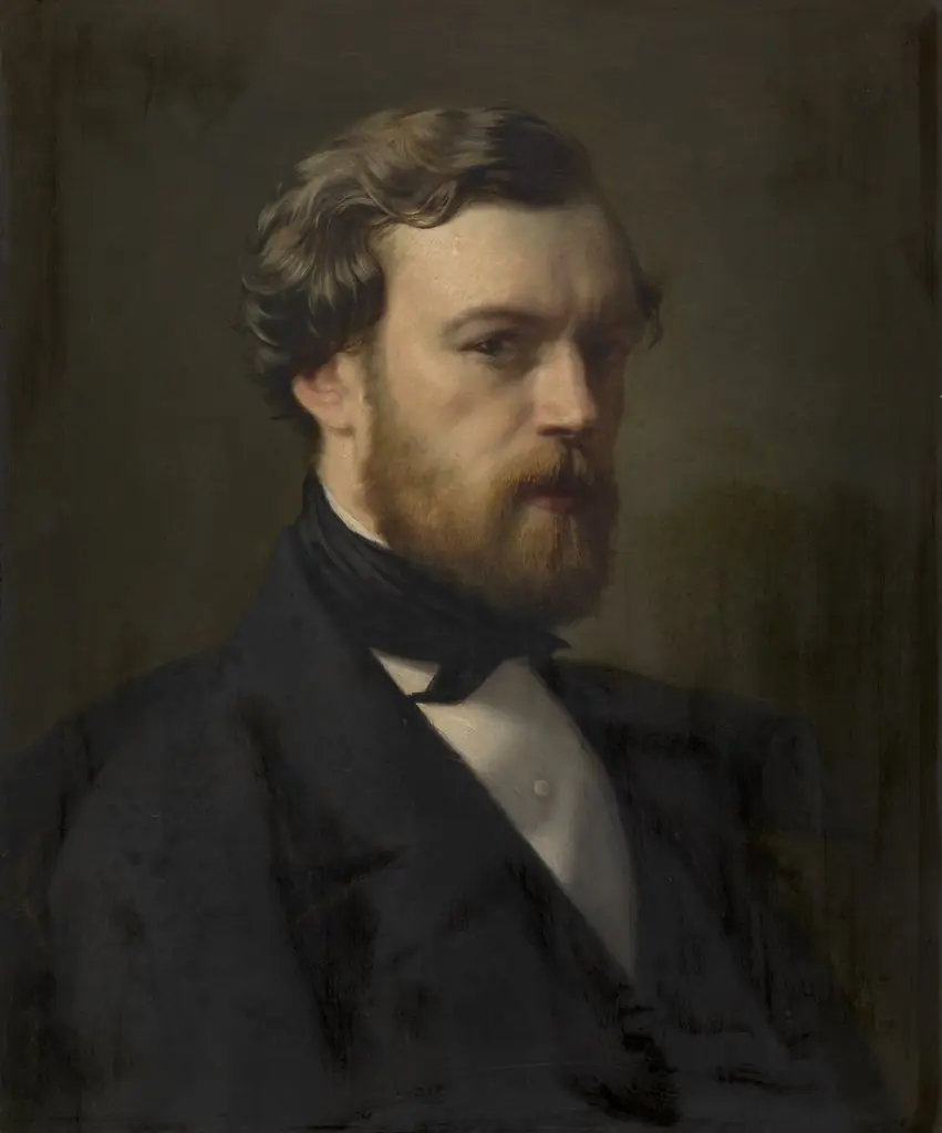 Self Portrait, by Théodore-Joseph Canneel, oil, 1892