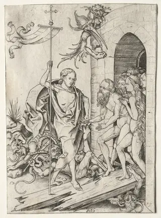 Passion of Jesus Christ:  The Descent into Limbo, by Master AG, 1404