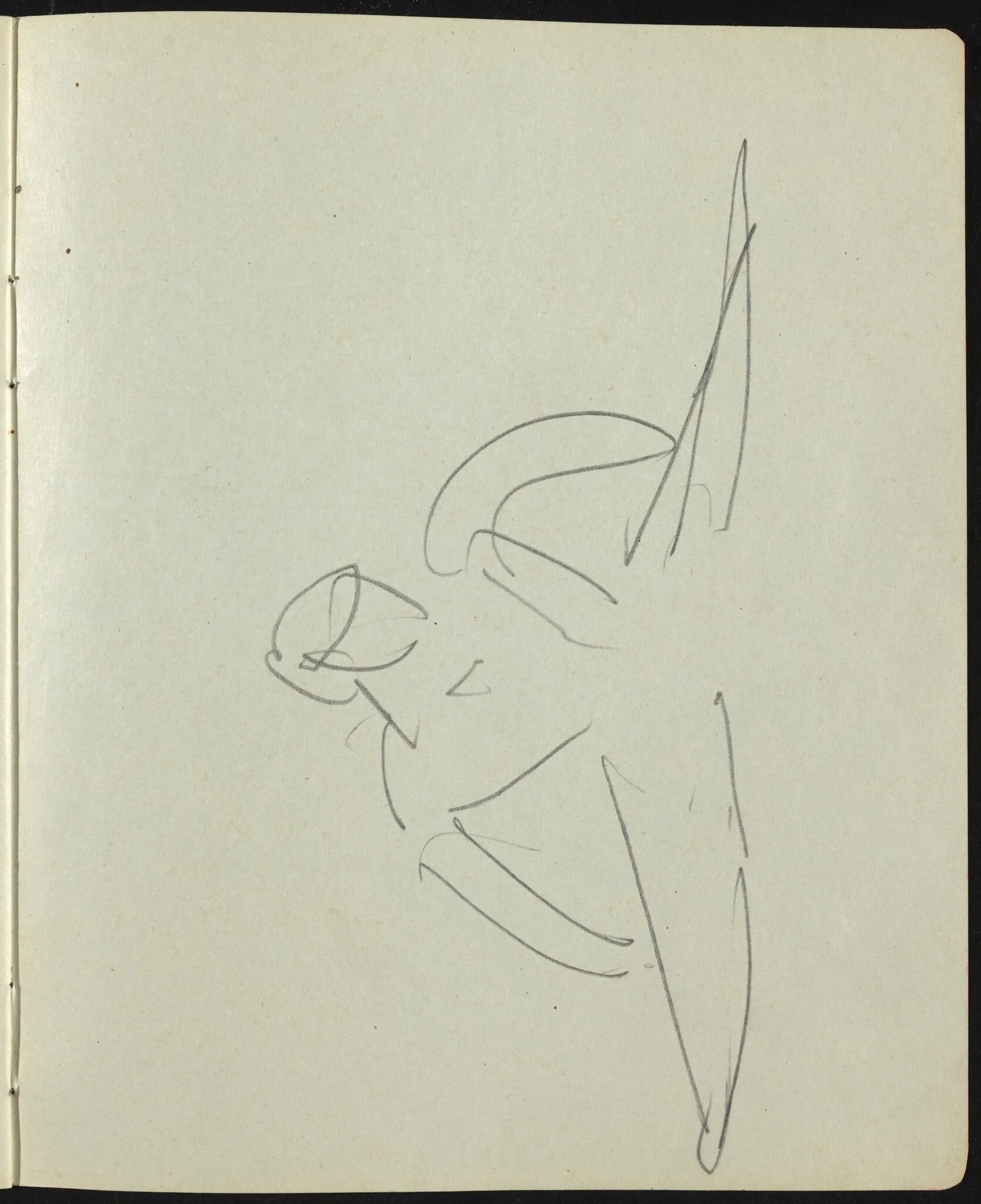 Dancers and Performers (Page from a Sketchbook), detail