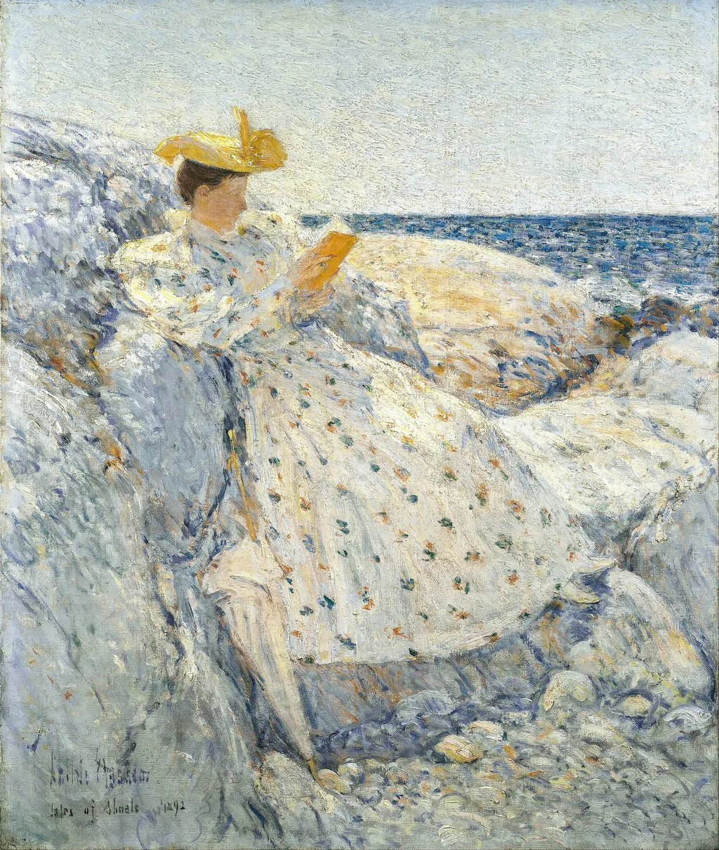 Summer Sunlight (Isles of Shoals), by Childe Hassam, oil, 1896
