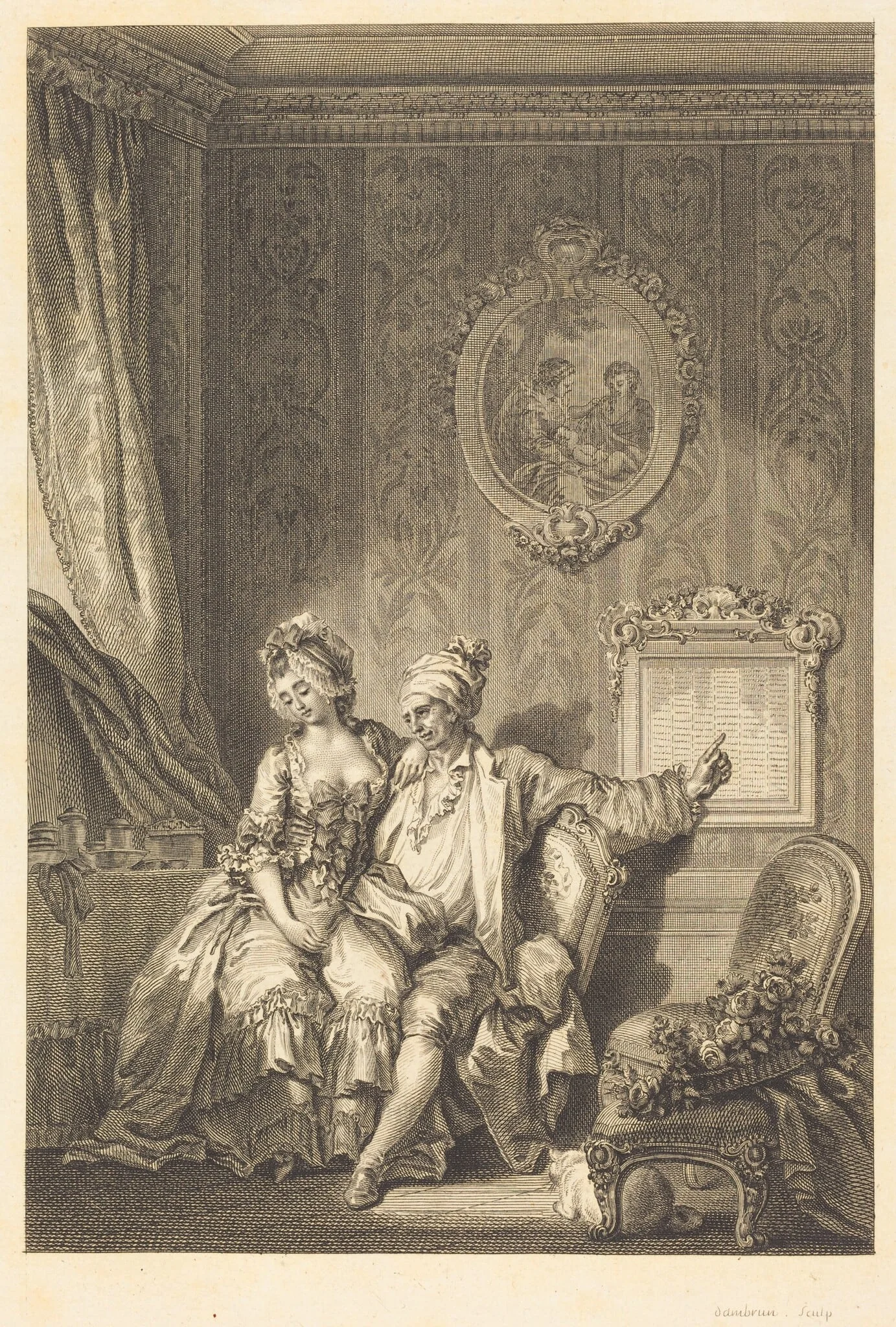 Le calendrier des viellards, detail