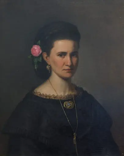 Portret de femeie, by Fidelis Walch, unspecified, 1850