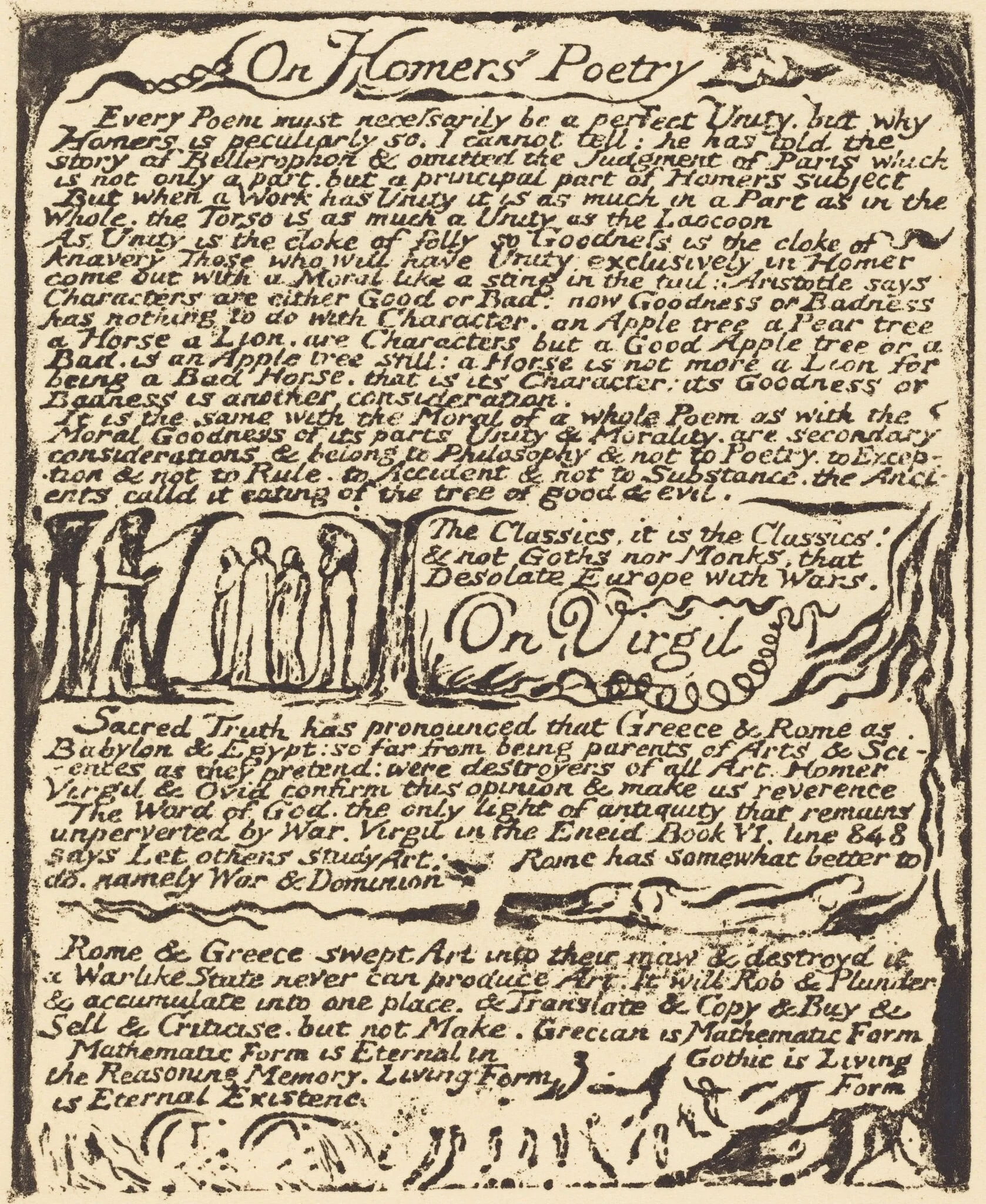 On Homer's Poetry (and) On Virgil, detail