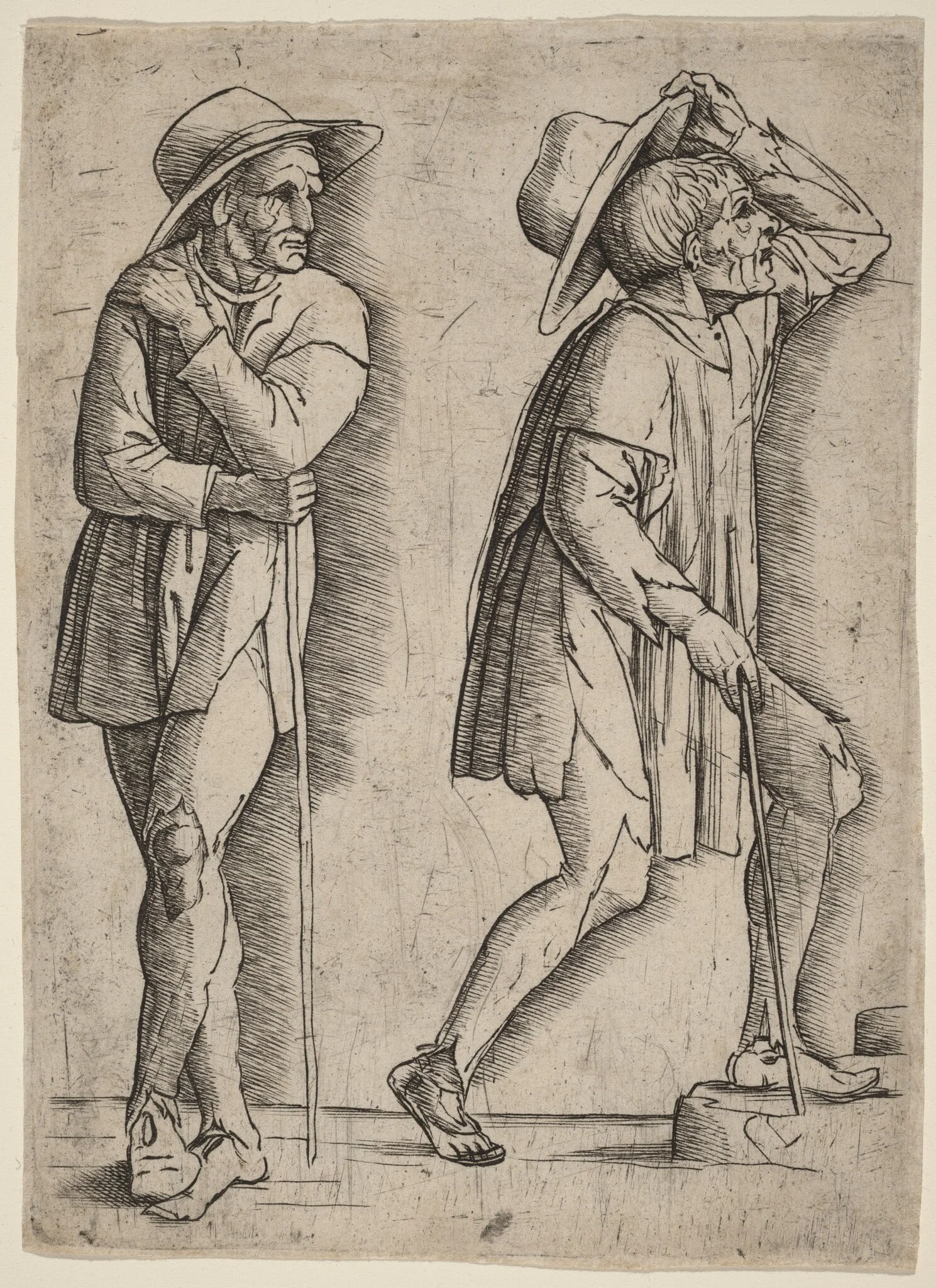 Two Peasants, detail