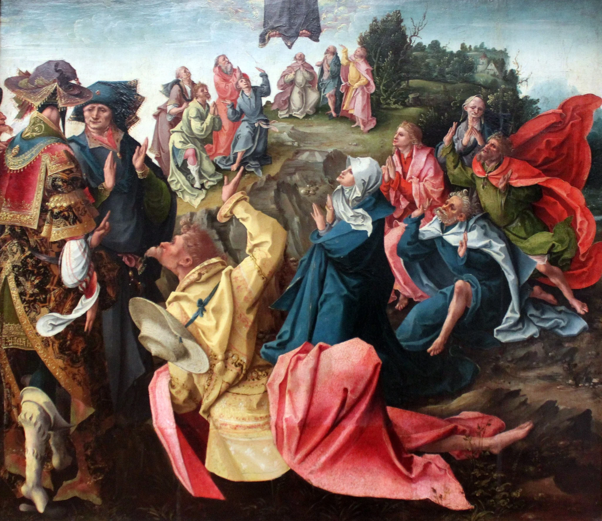 The Ascension of Christ, detail