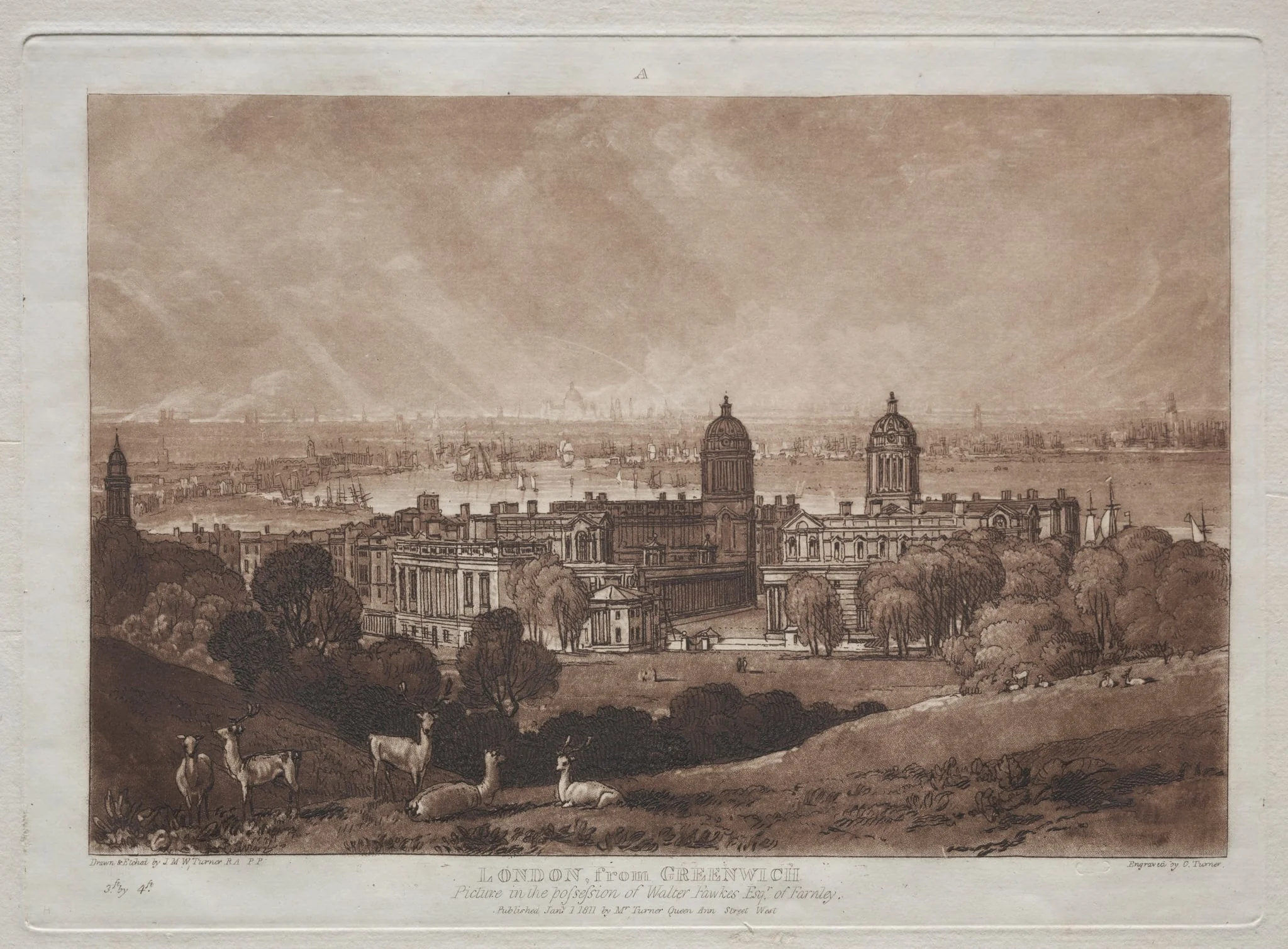 London from Greenwich, detail