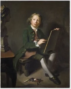 Portrait of a Boy (Horace Hone), Sketching, detail