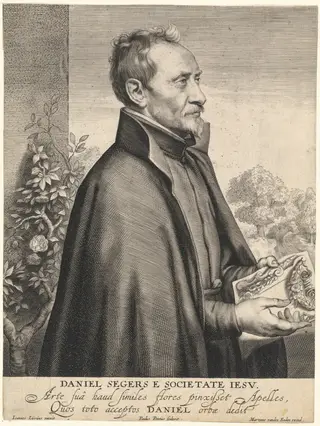 Daniel Segers, Jesuit Priest, by Paulus Pontius, ink, 1630
