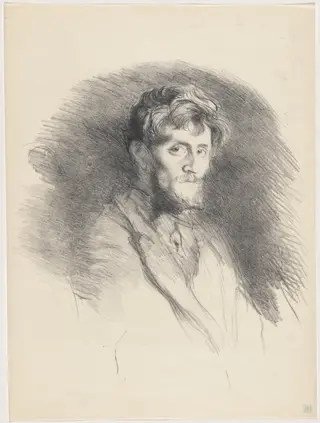 Etude (Maurice Dumont), by Henri de Groux, ink, 1895