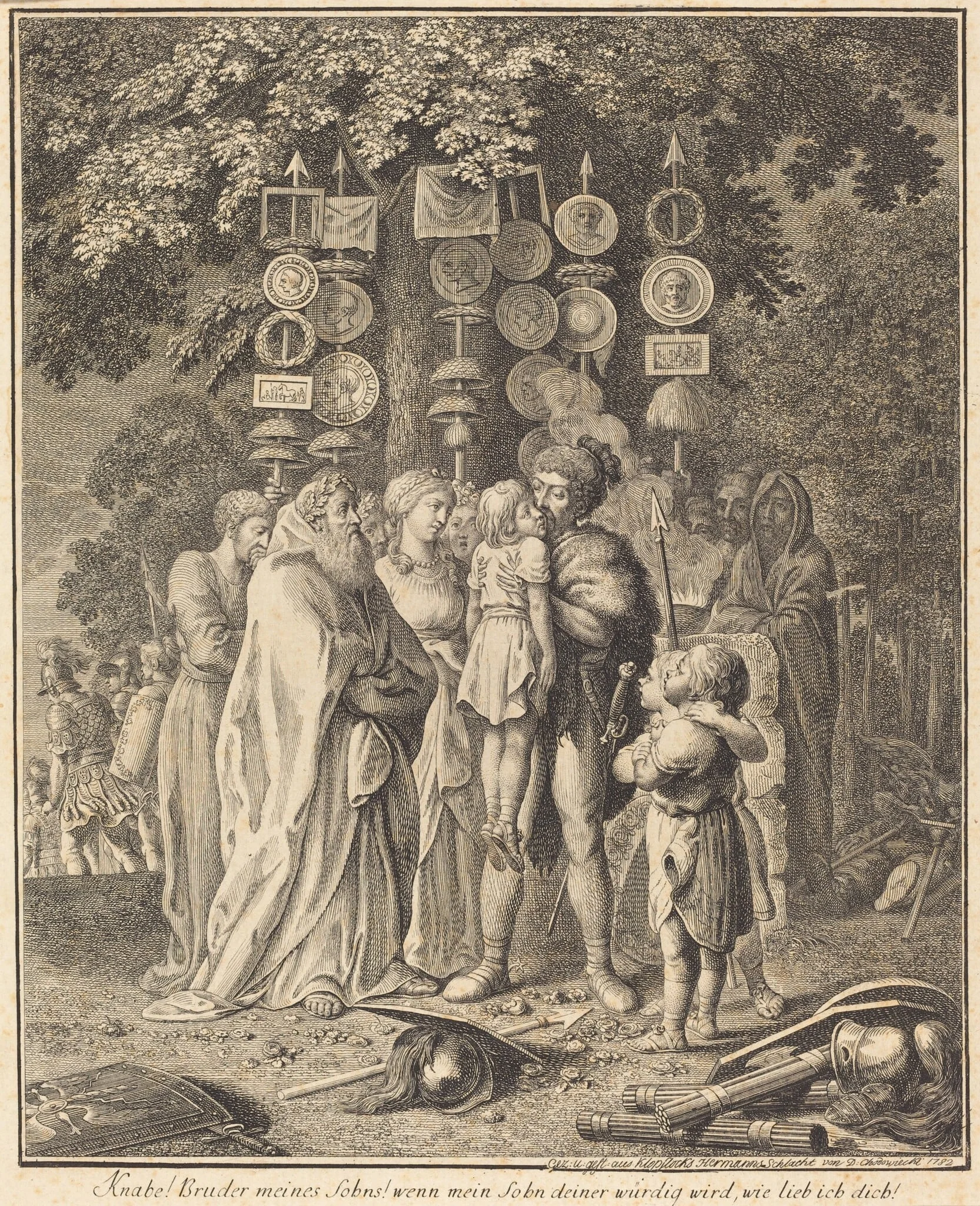 Ancient Teutons, detail