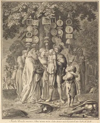 Ancient Teutons, by Daniel Nikolaus Chodowiecki, ink, 1782